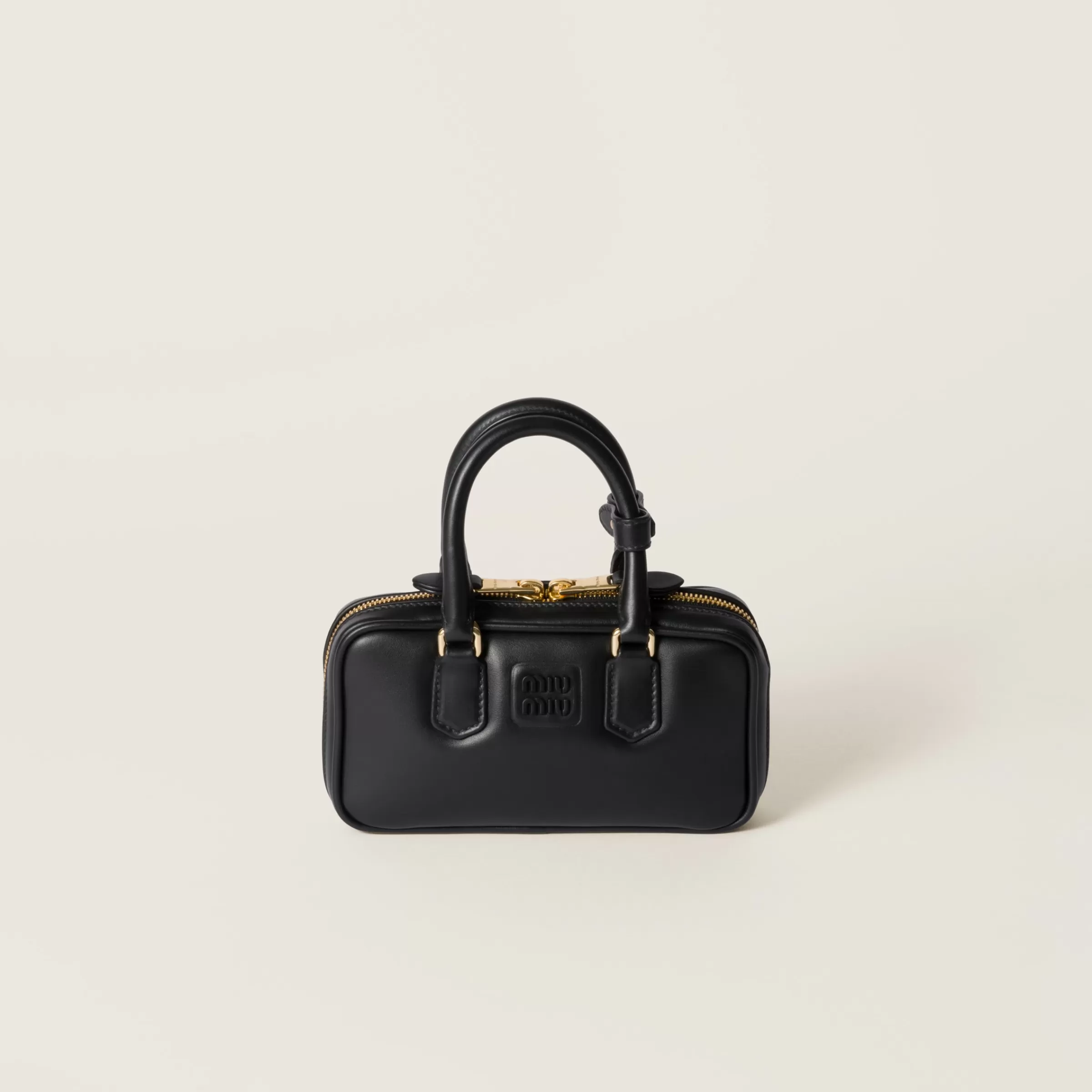 Miu Miu Mini borsa Arcadie in pelle Nero Discount