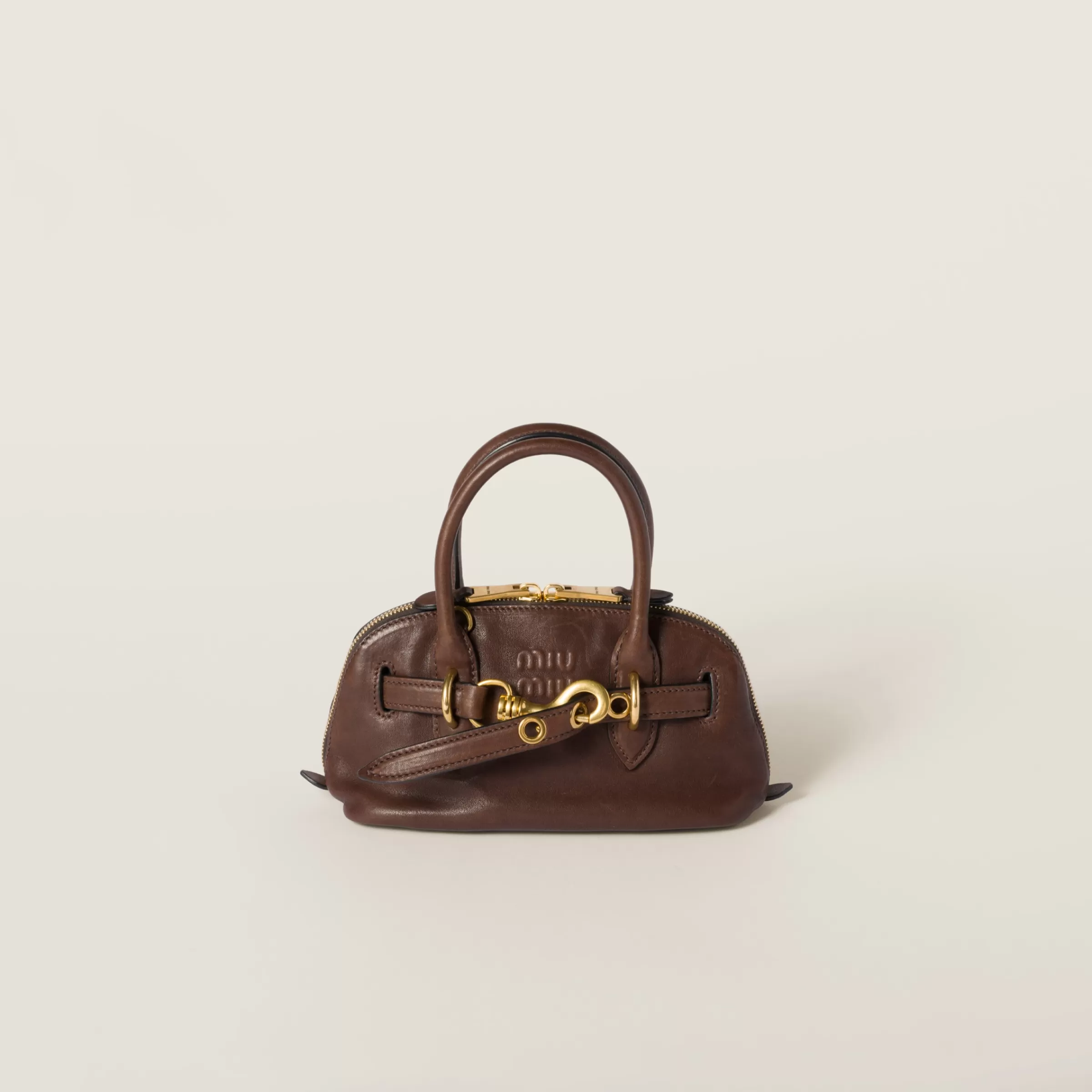 Miu Miu Mini borsa Aventure in nappa Radica Sale