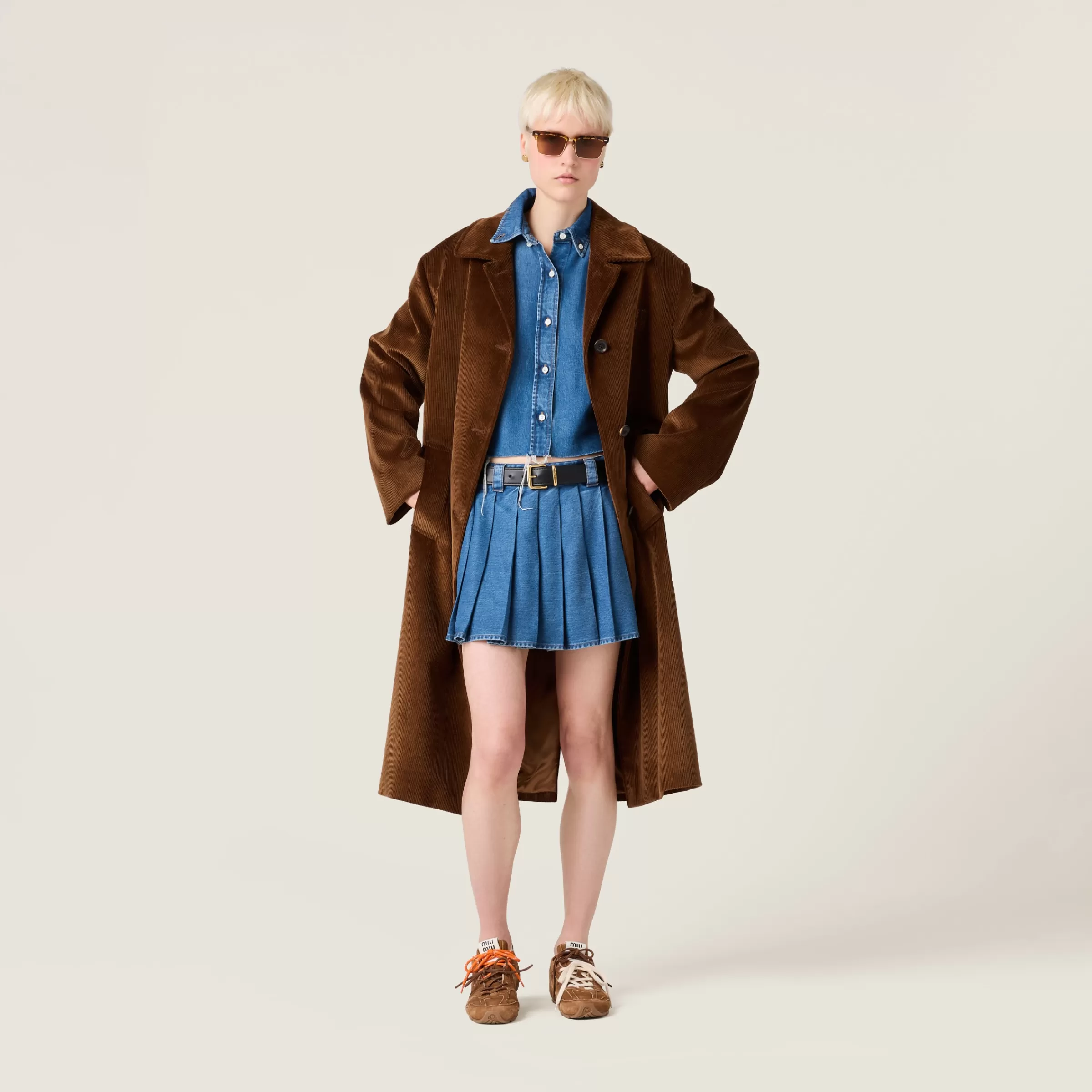 Miu Miu Minigonna in denim Blu Cheap