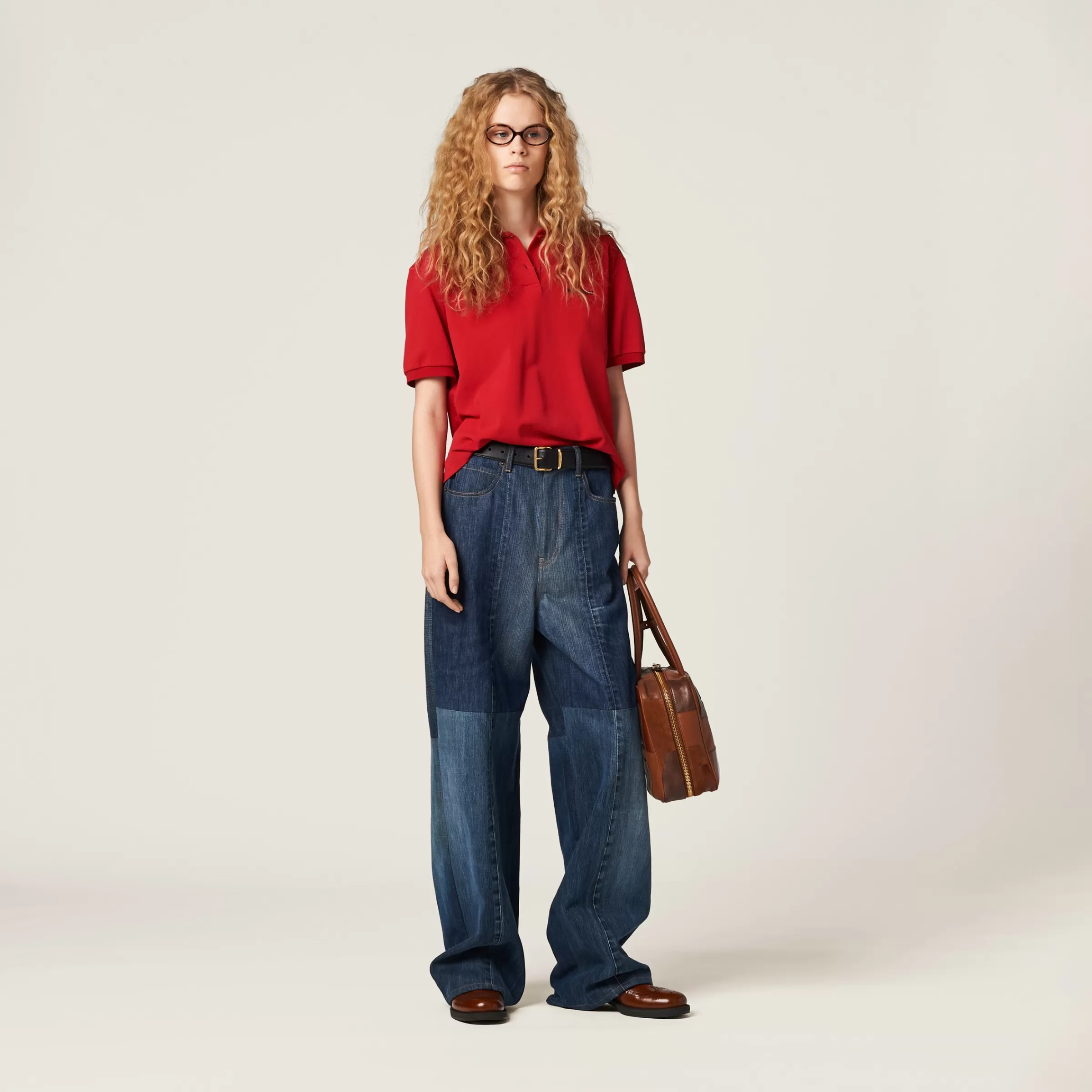 Miu Miu Pantaloni cinque tasche in denim Blu Online