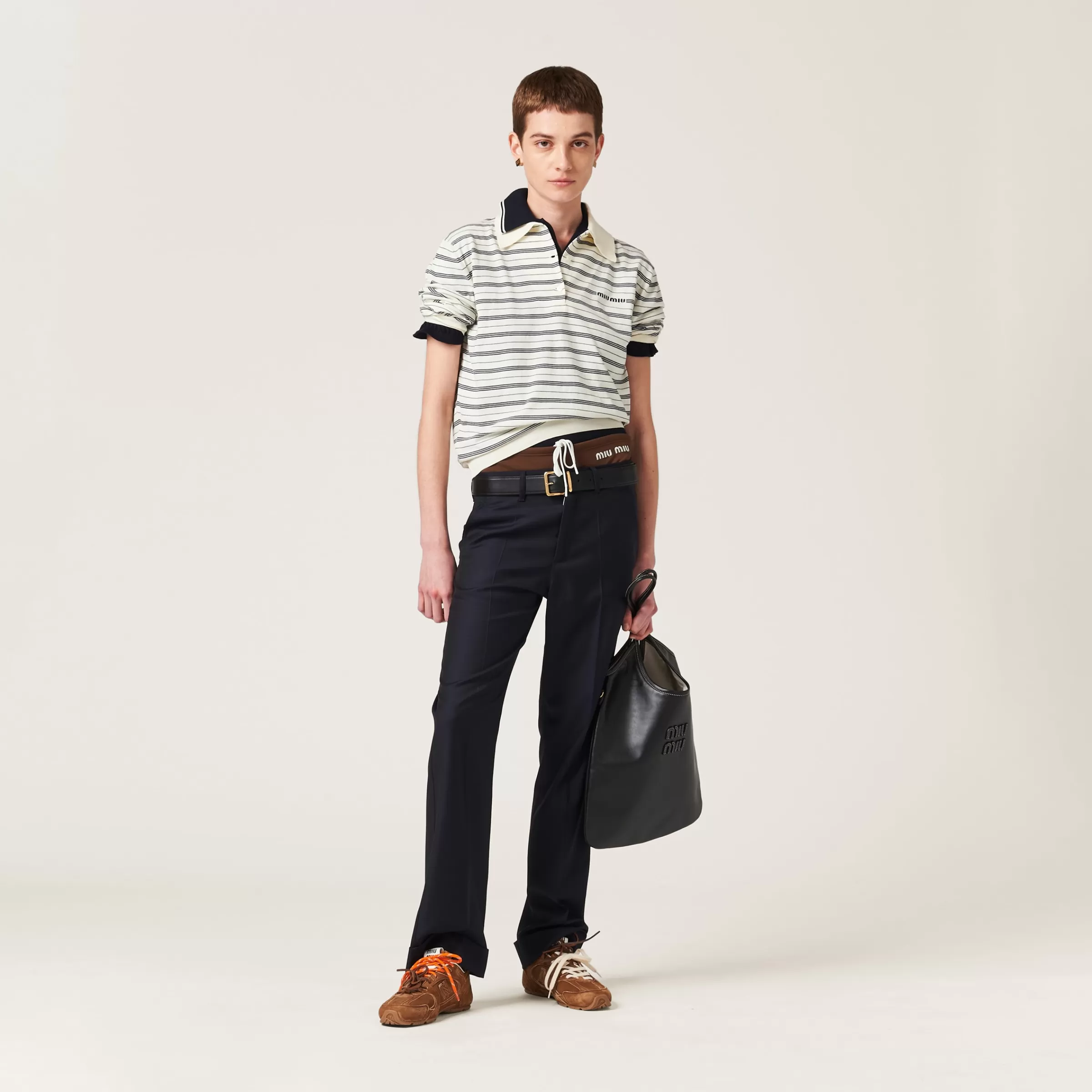 Miu Miu Pantaloni in batavia Blu New