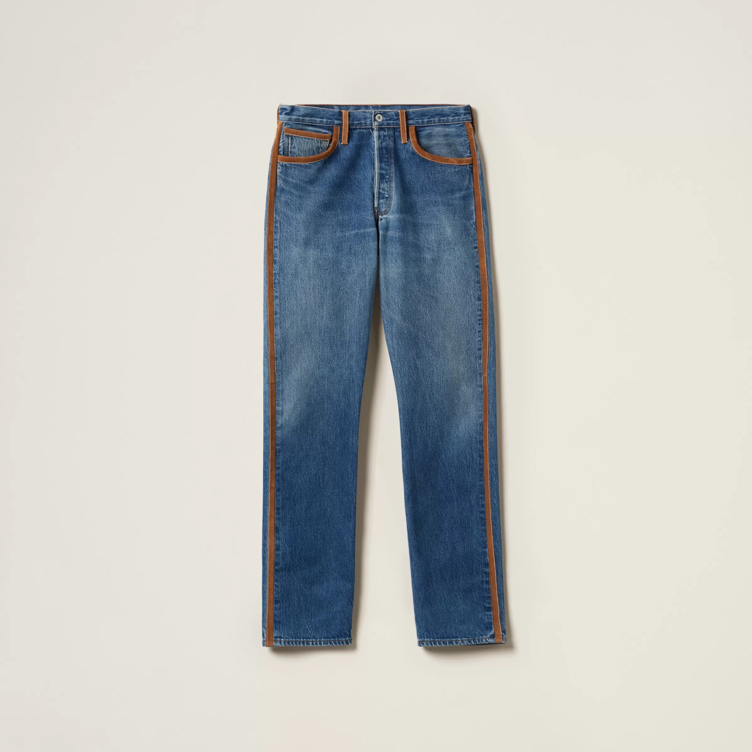 Miu Miu Pantaloni in denim Blu Clearance