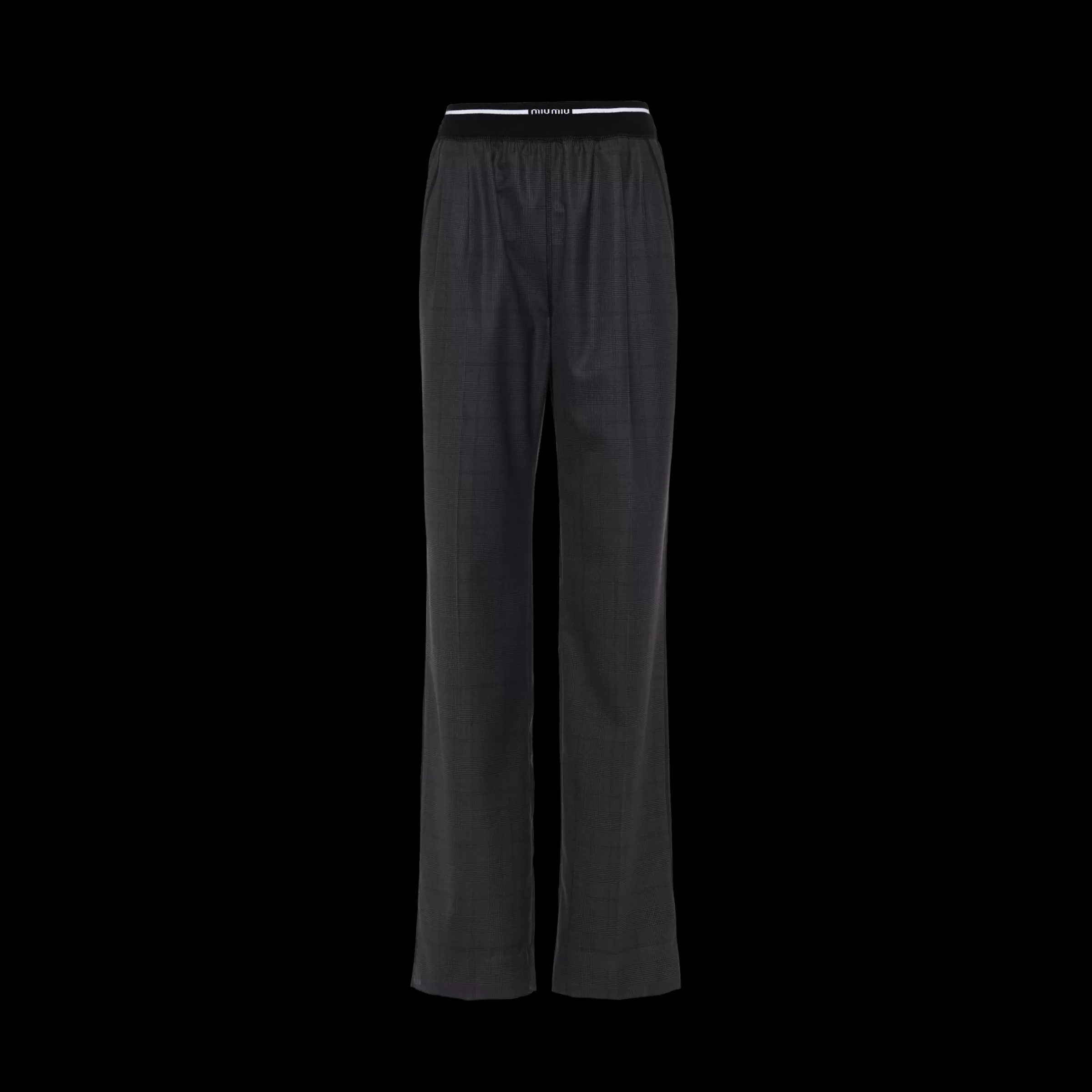 Miu Miu Pantaloni in Galles Ardesia Online