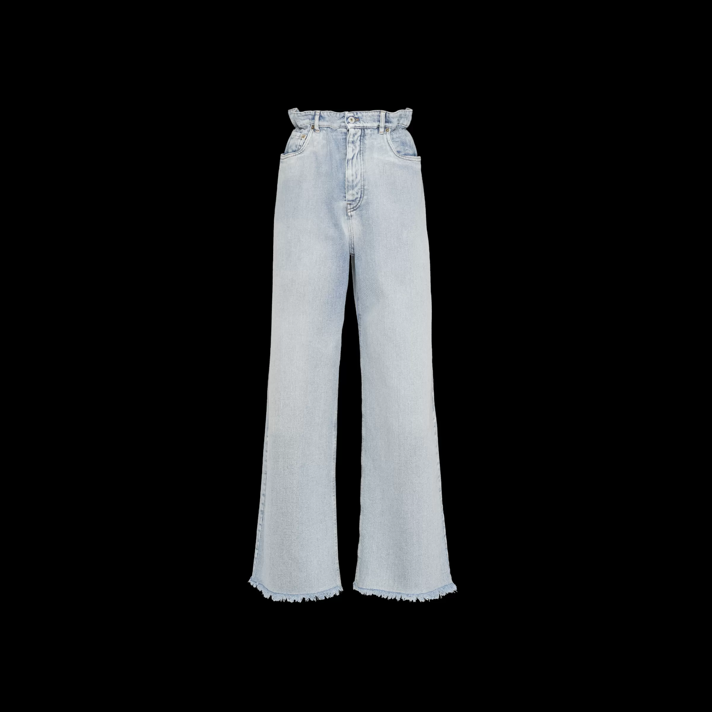 Miu Miu Pantaloni in iconic denim AzzurroZaffiro Store