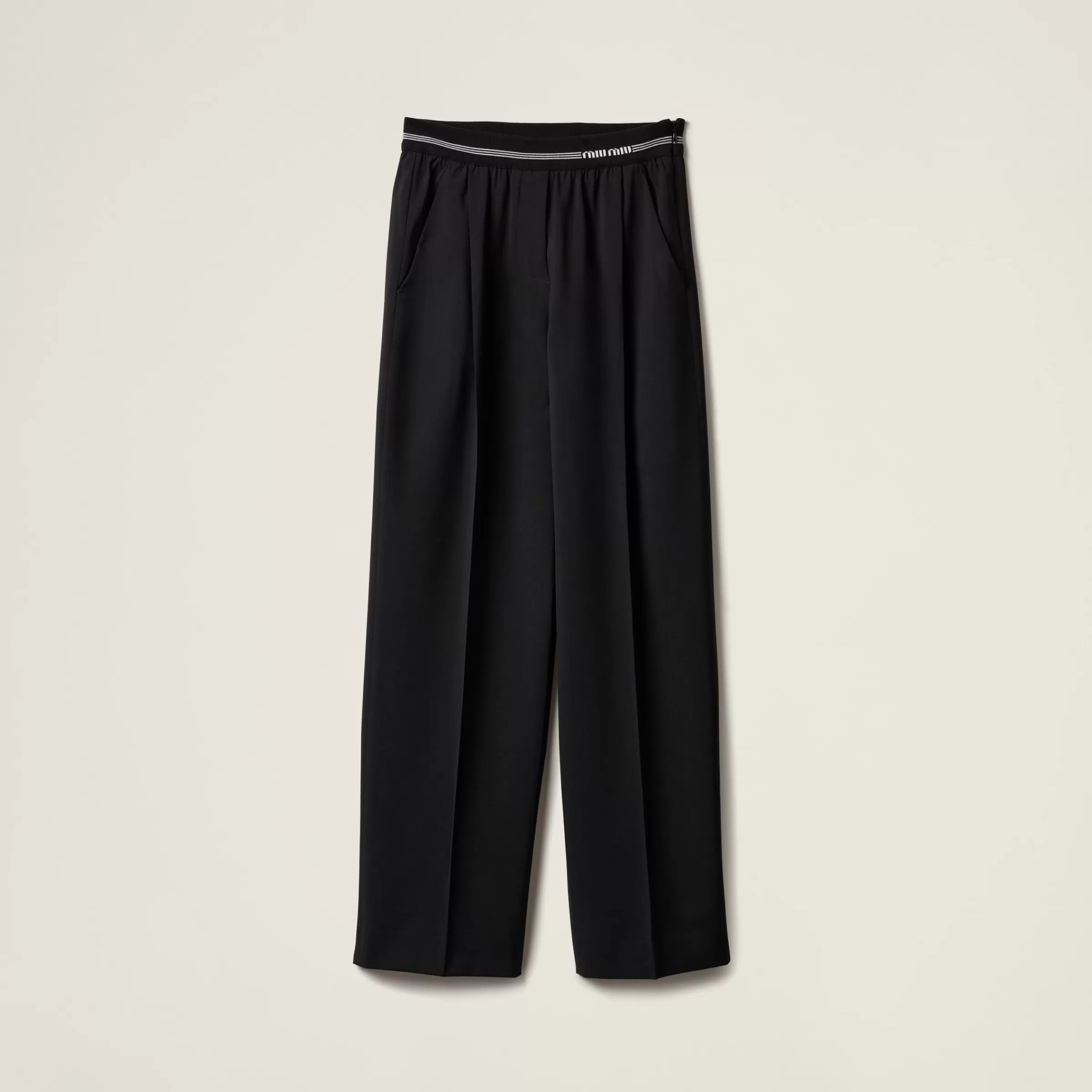 Miu Miu Pantaloni in lana Nero Hot