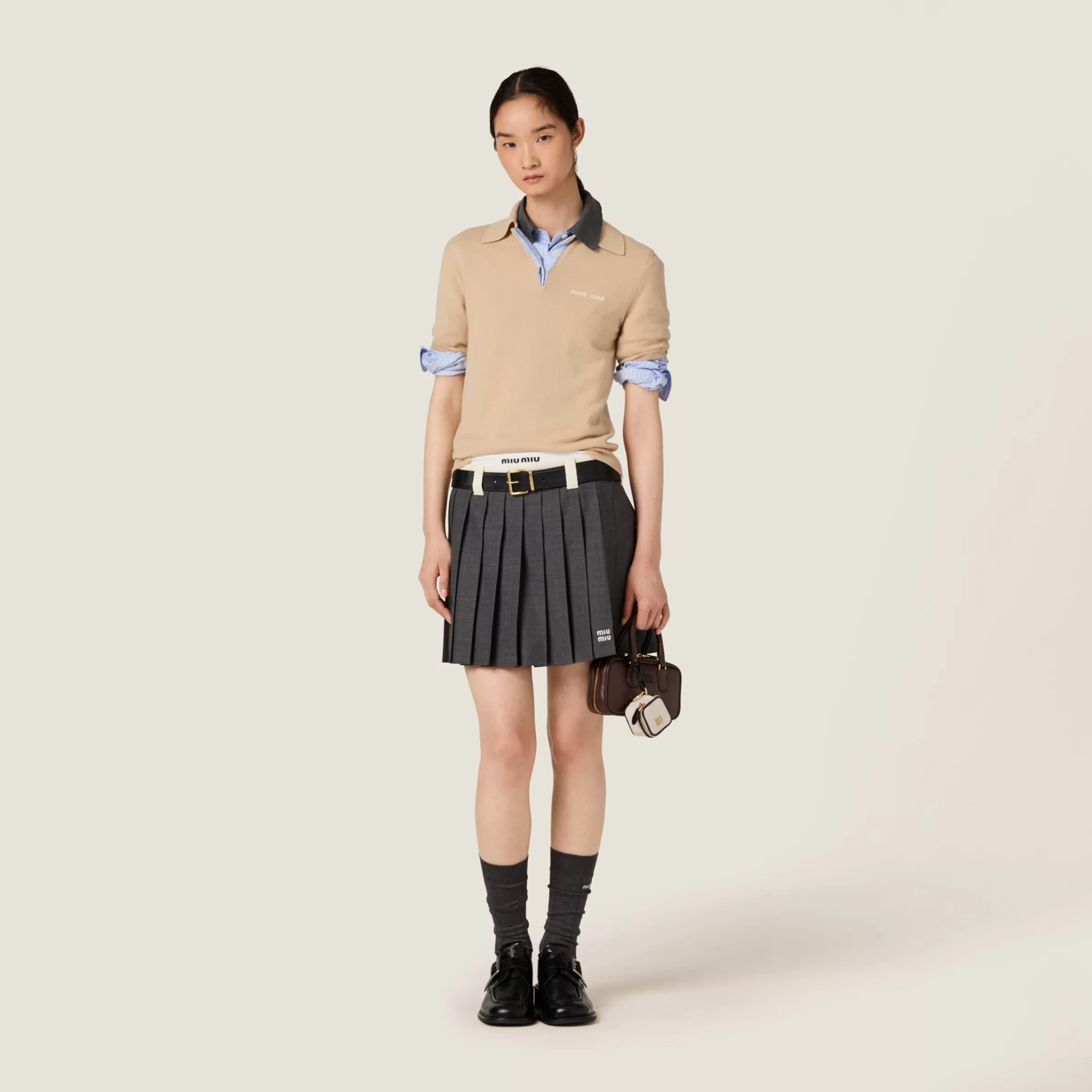 Miu Miu Polo in cashmere Albino Best Sale