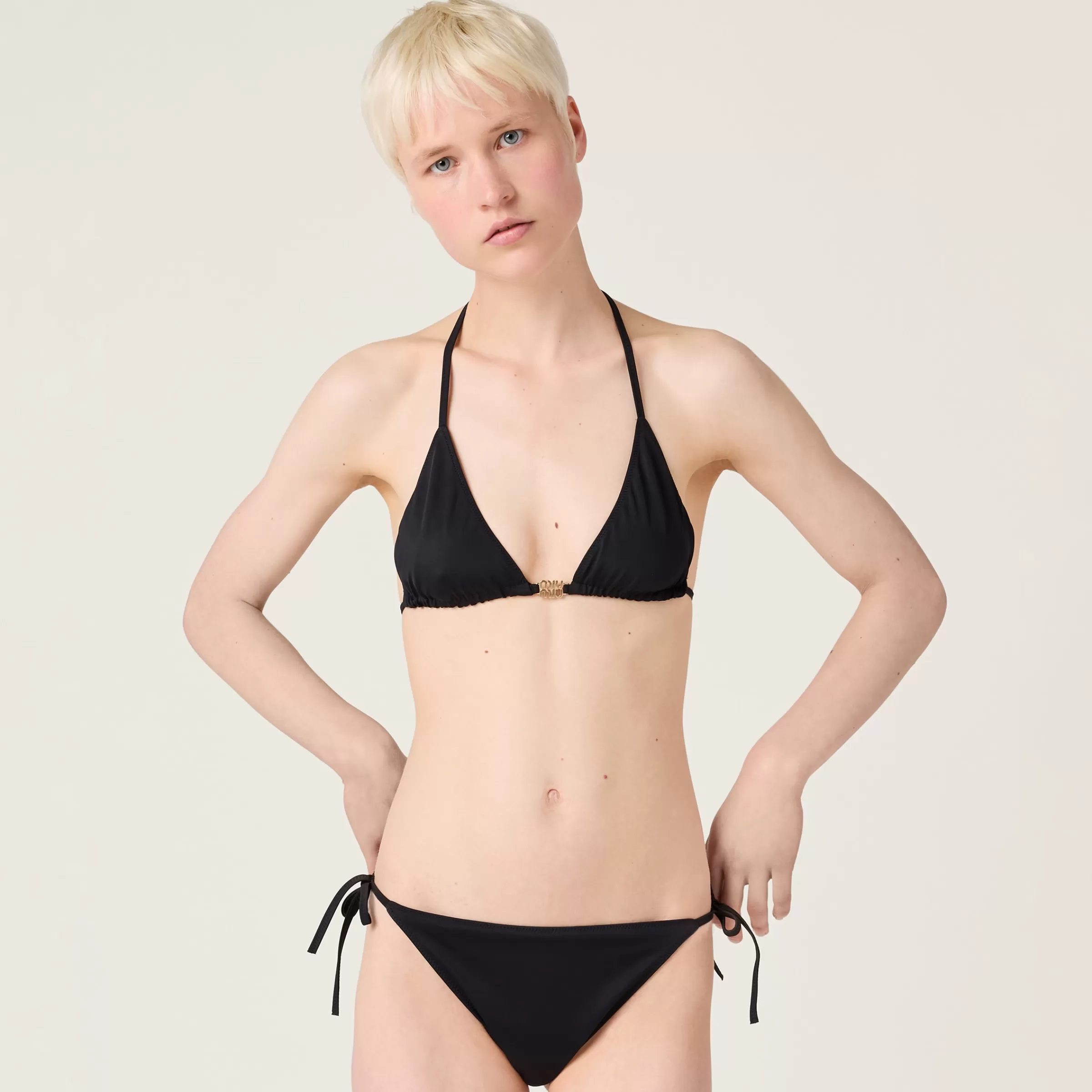 Miu Miu Reggiseno in jersey Nero Best