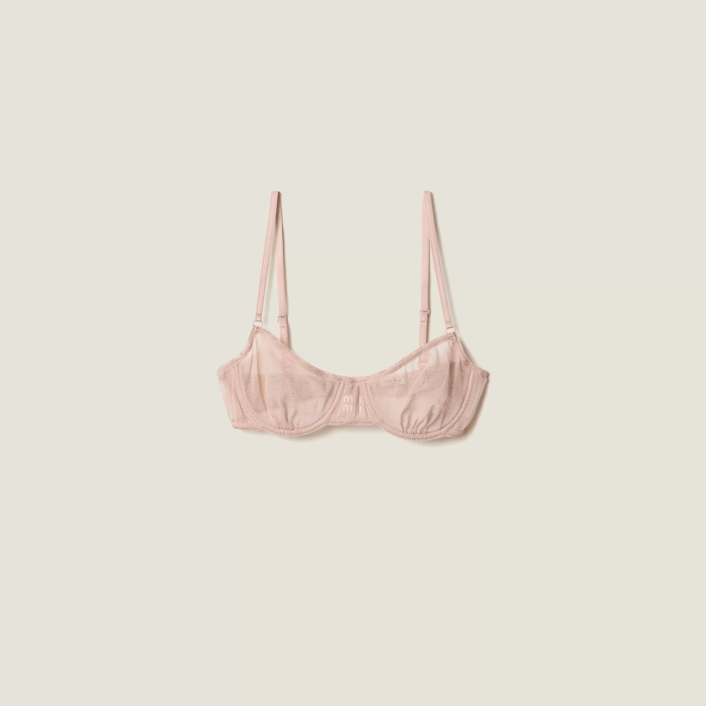 Miu Miu Reggiseno in tulle Nudo Shop