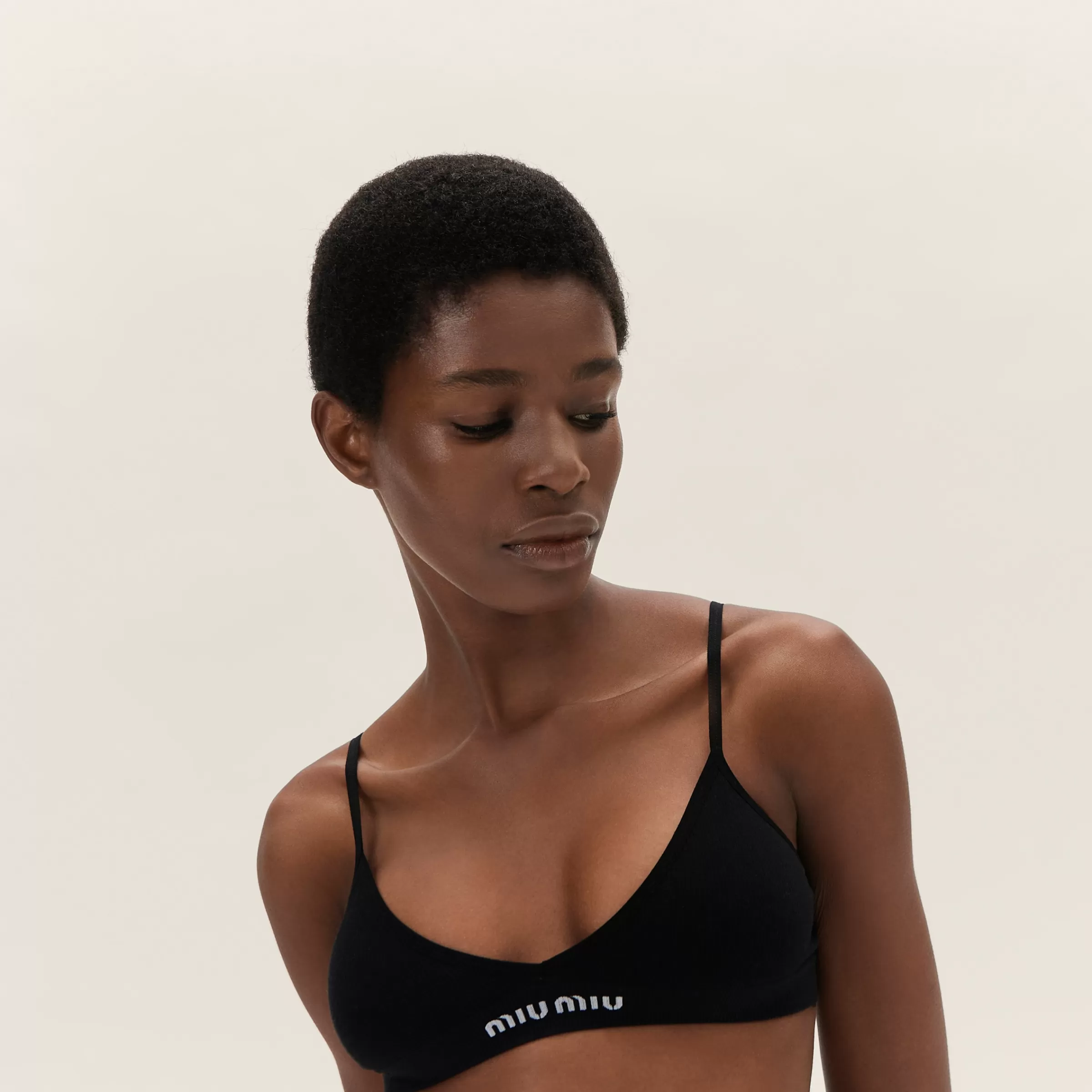 Miu Miu Reggiseno seamless Nero Cheap