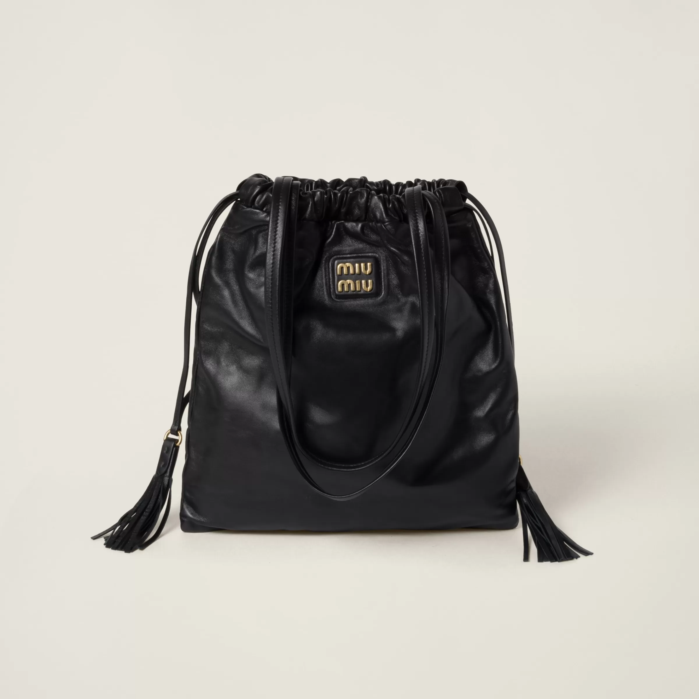 Miu Miu Sacca Joie in nappa Nero Clearance