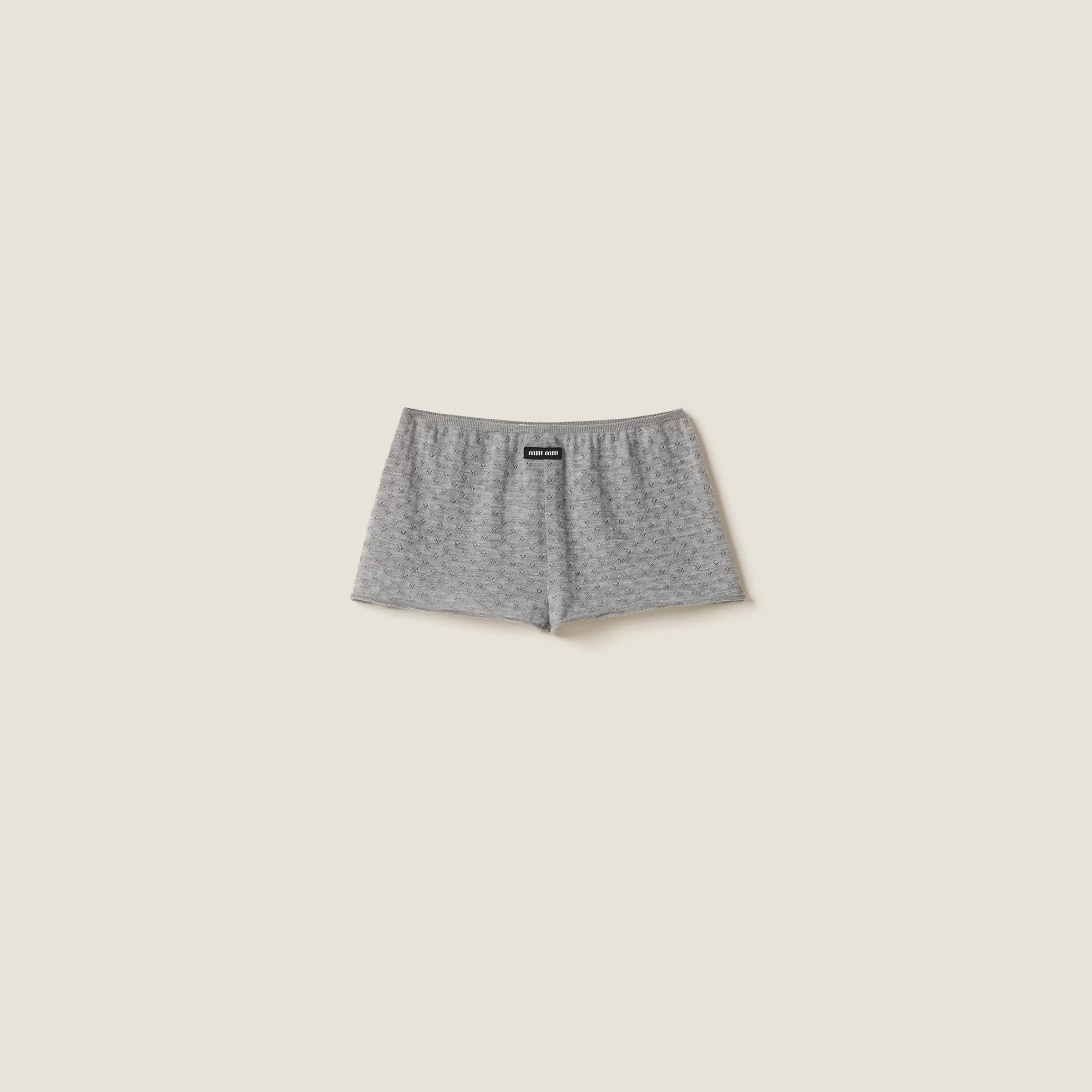 Miu Miu Shorts in cashmere e seta Grigio Shop