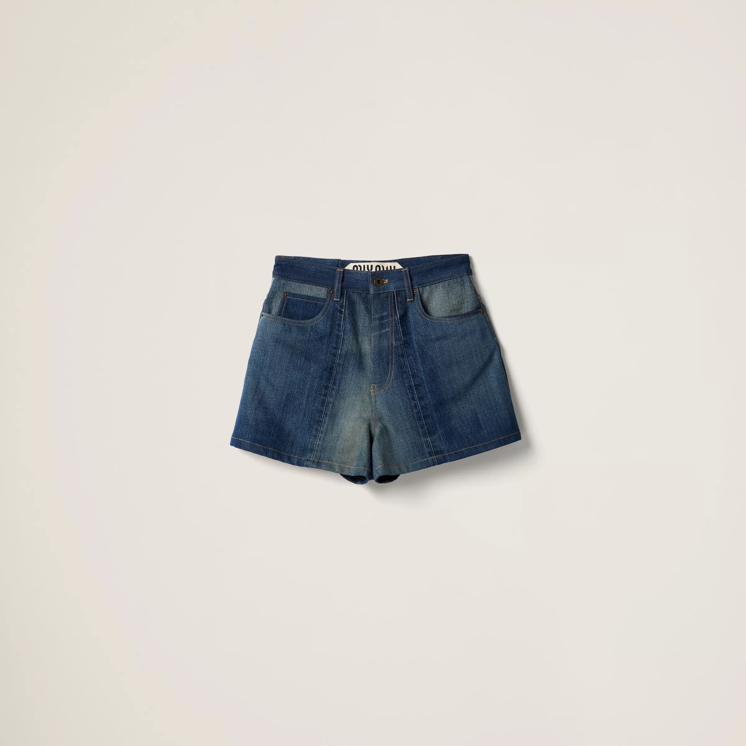 Miu Miu Shorts in denim Blu Shop