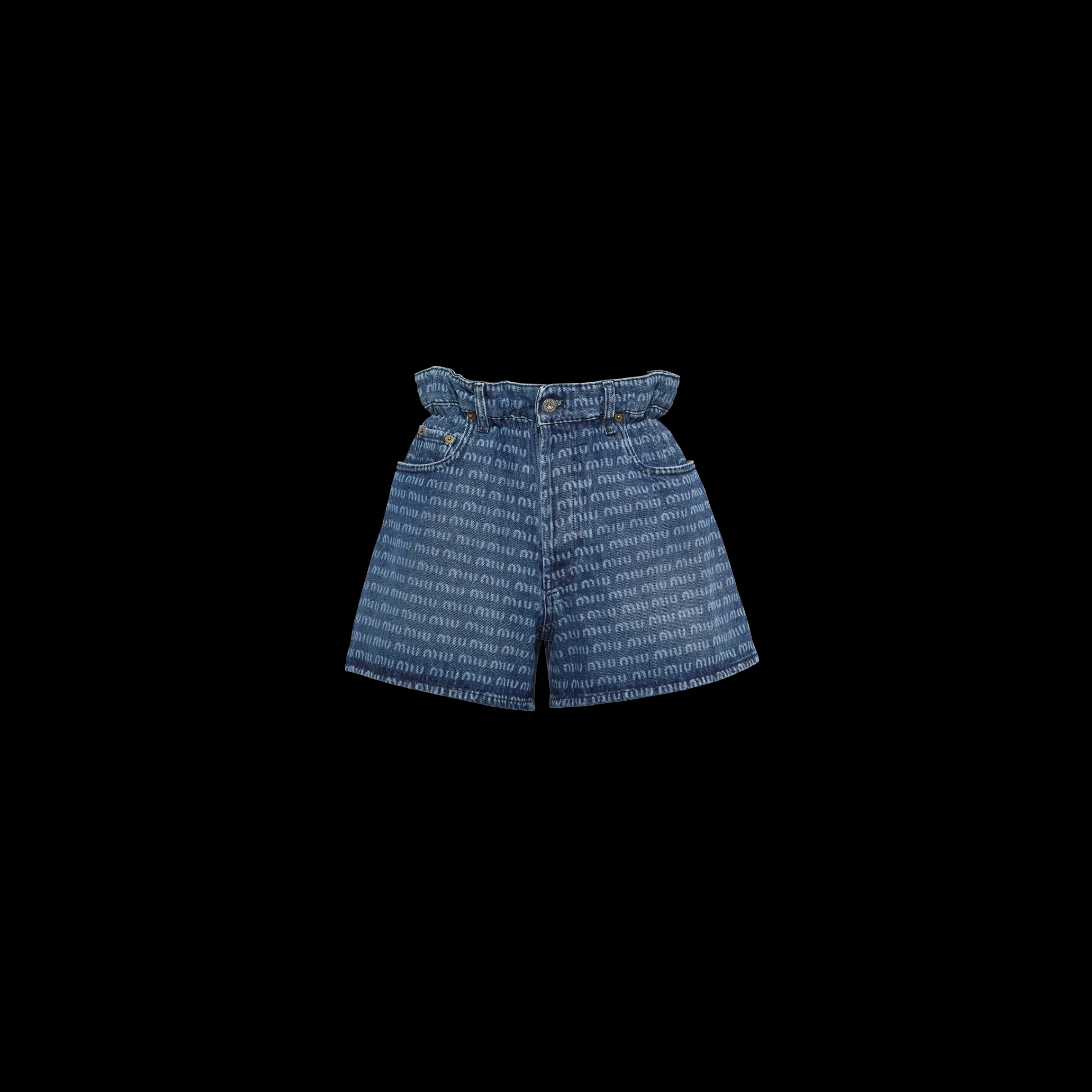 Miu Miu Shorts in denim Blu New