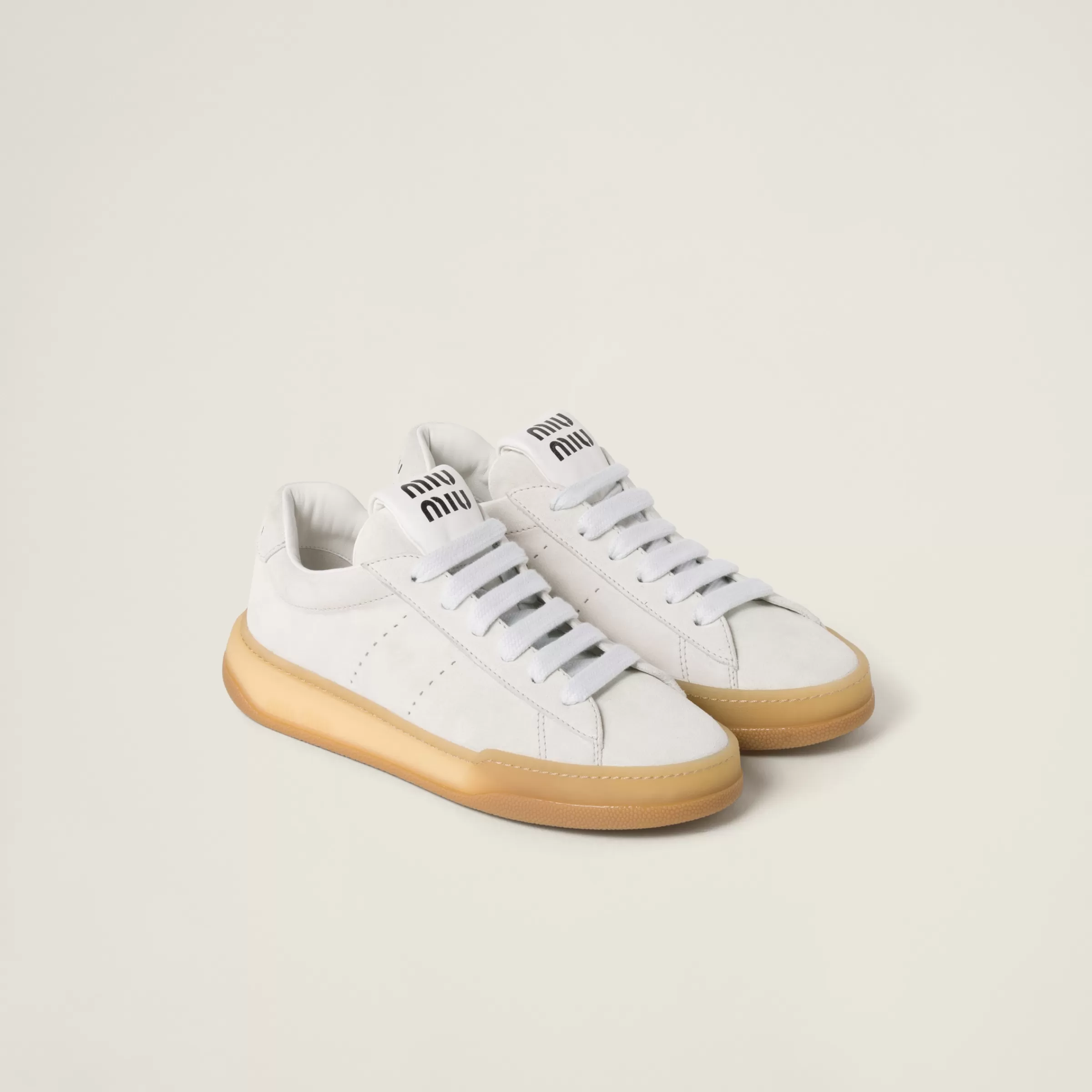 Miu Miu Sneakers in pelle scamosciata Bianco Fashion