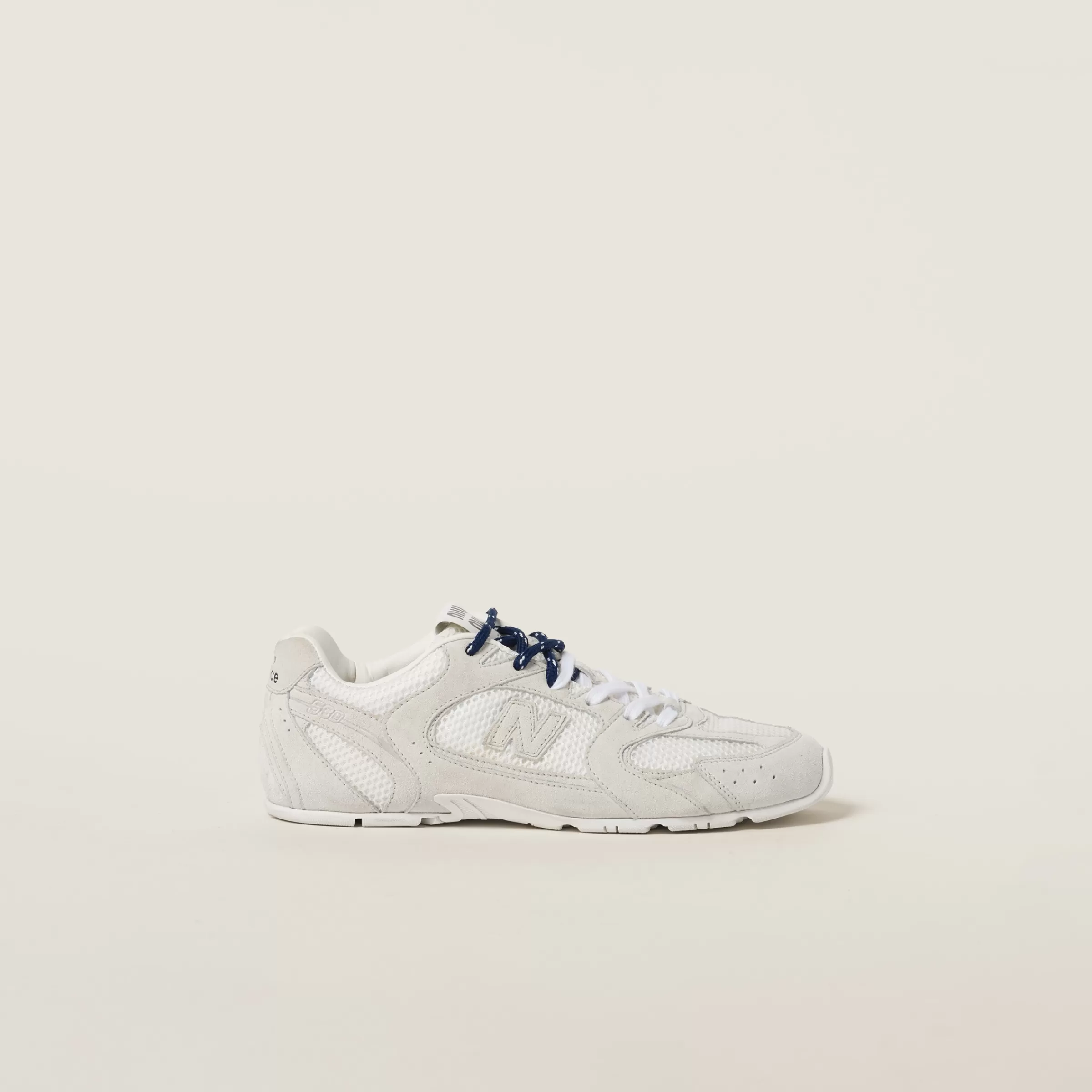Miu Miu Sneakers New Balance X 530 SL in pelle scamosciata e rete Bianco Sale