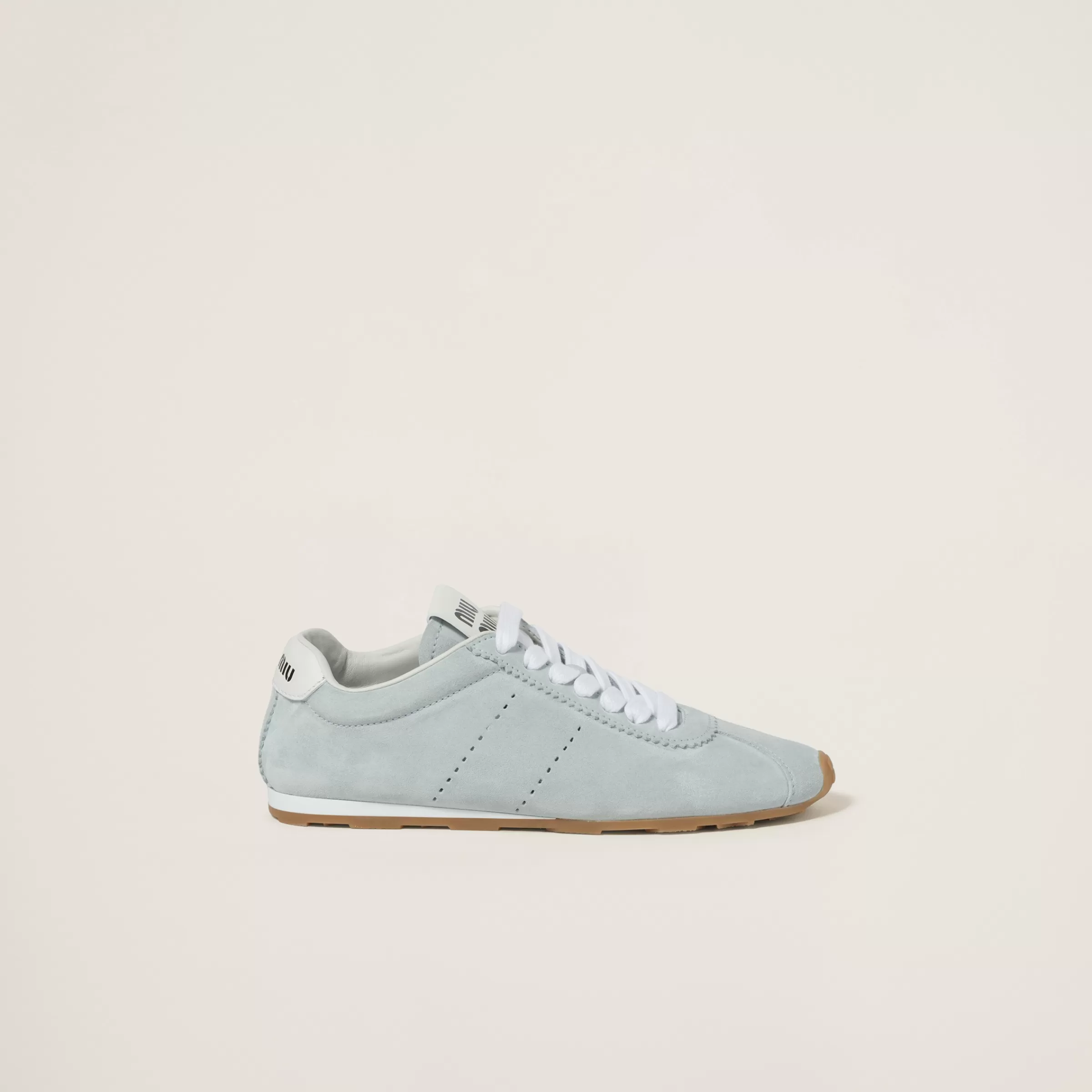 Miu Miu Sneakers Plume in pelle scamosciata Cielo New