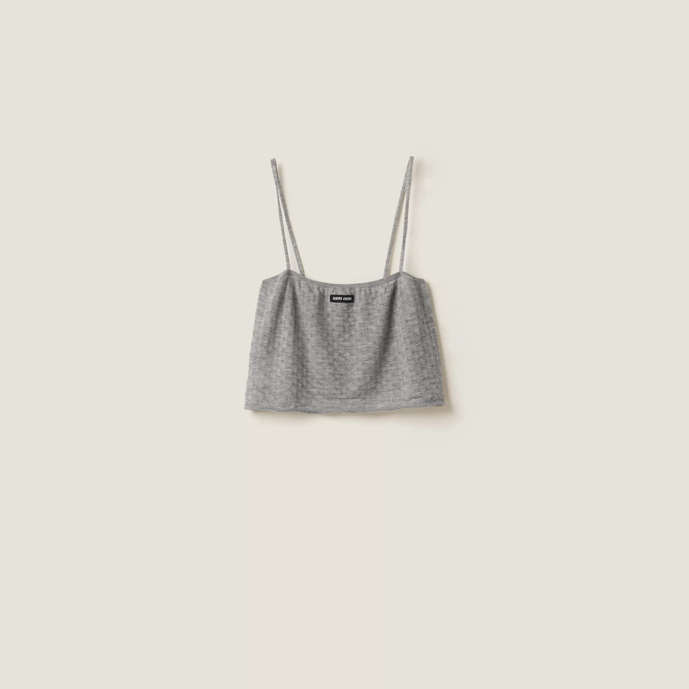 Miu Miu Top in cashmere e seta Grigio Shop