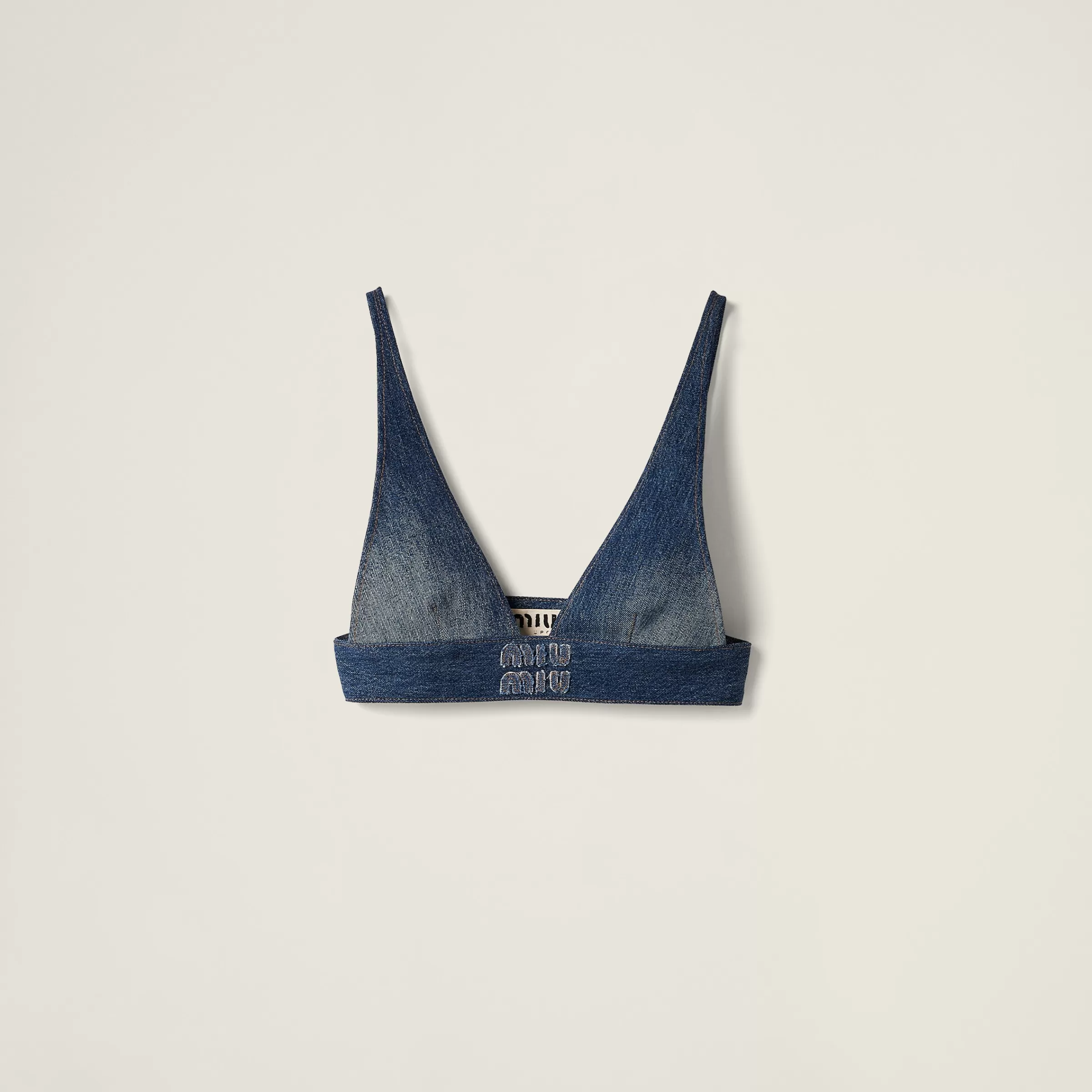 Miu Miu Top in denim Blu Online