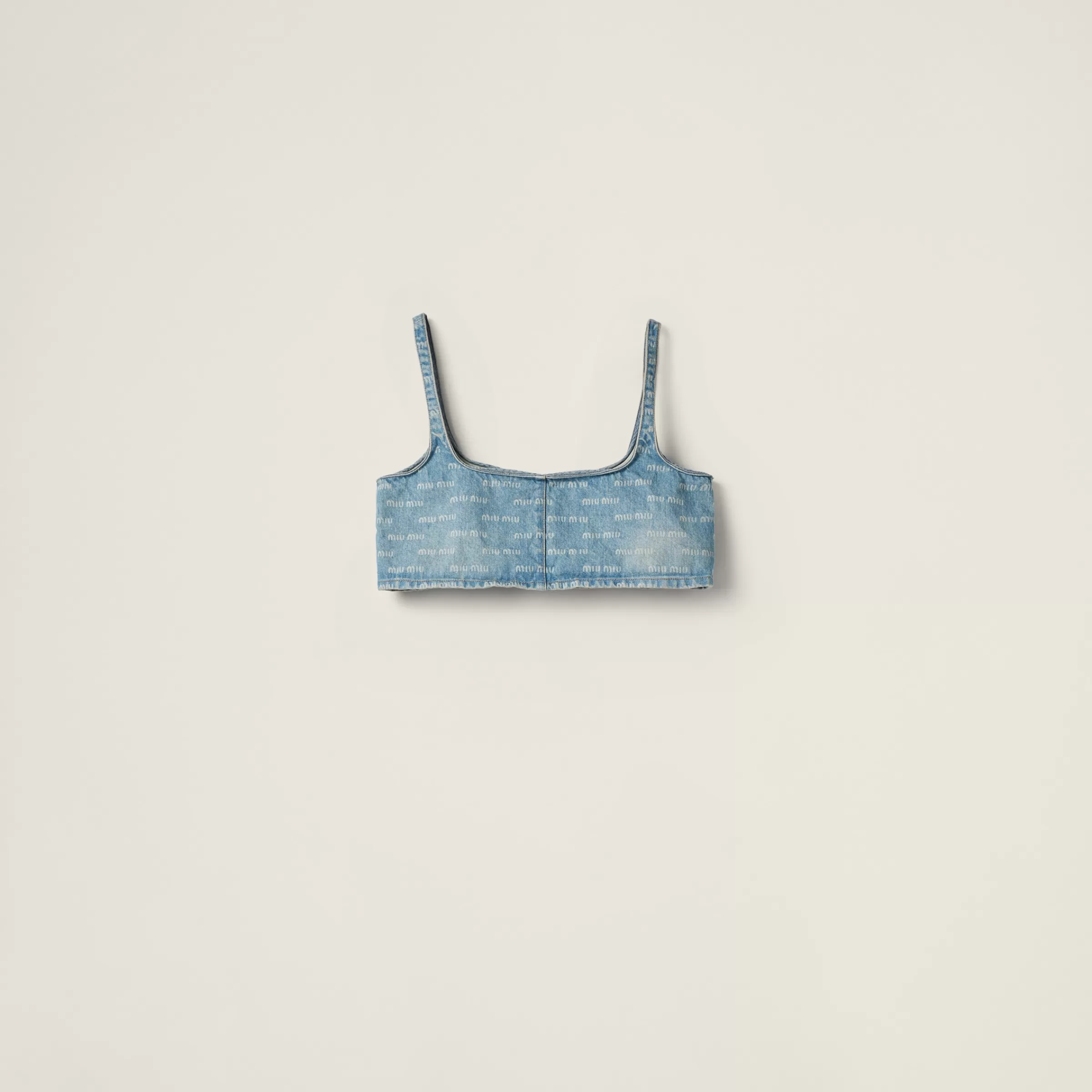 Miu Miu Top in denim AzzurroZaffiro Shop