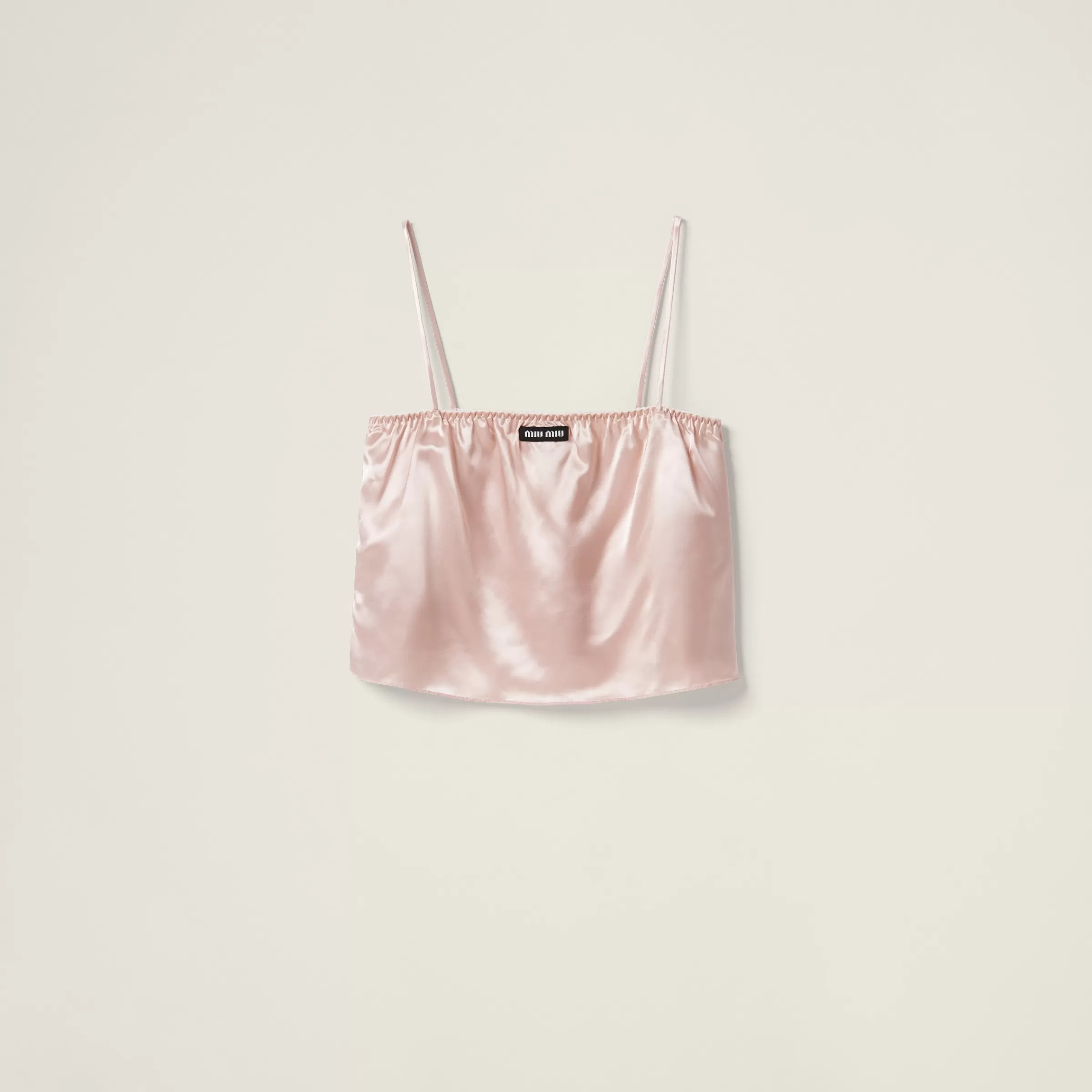 Miu Miu Top in raso Opale New