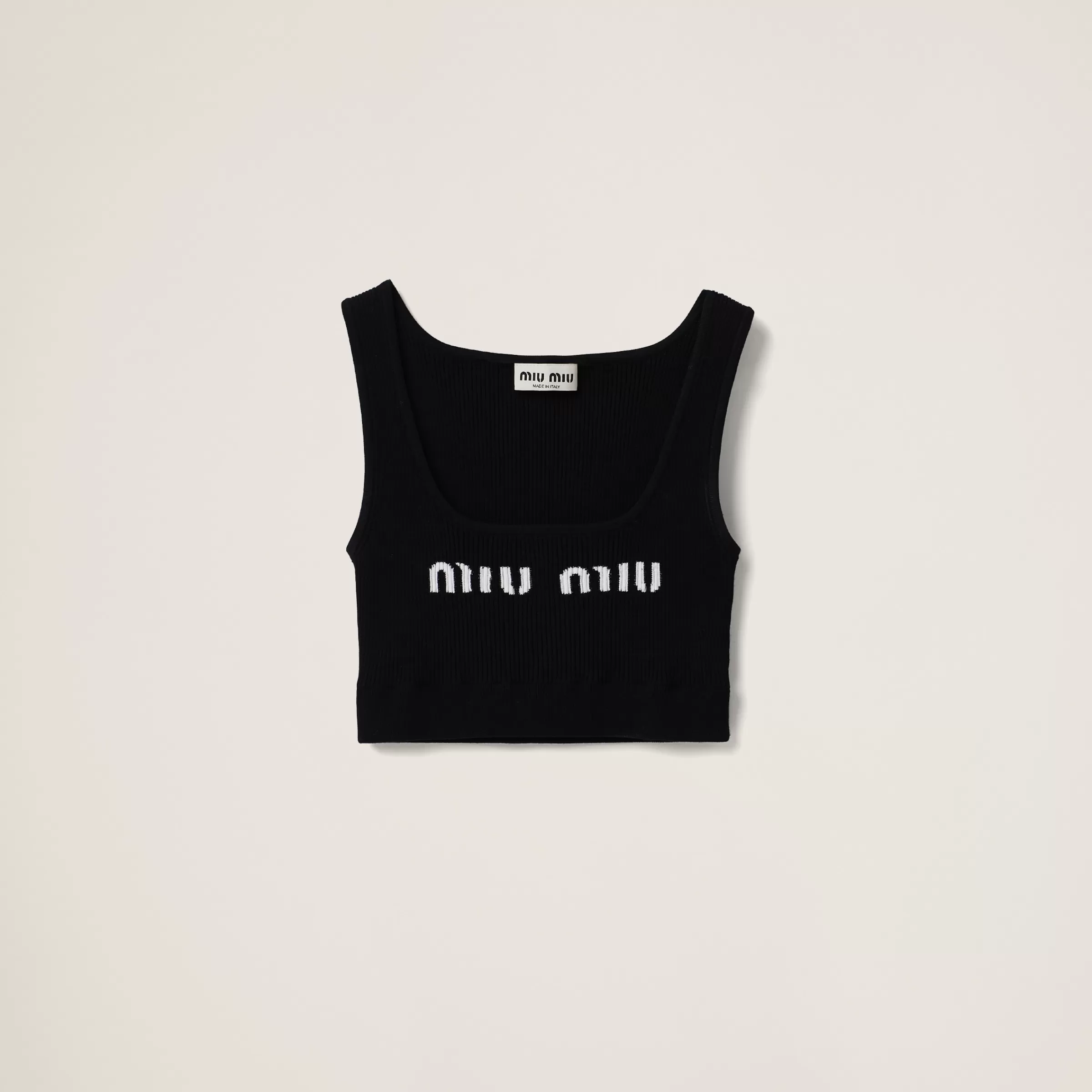 Miu Miu Top in viscosa Nero New