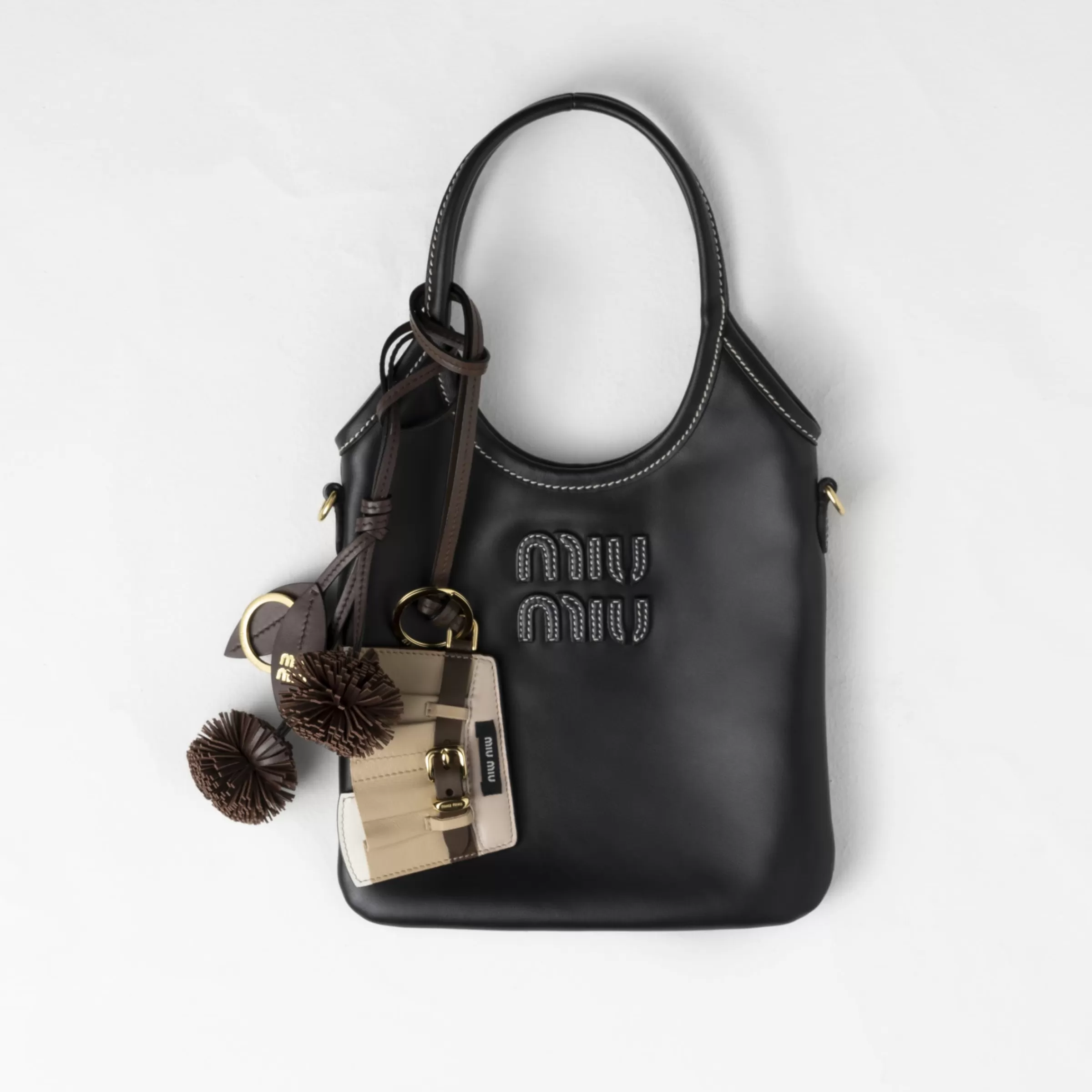 Miu Miu Trick portachiavi in pelle Corda Outlet